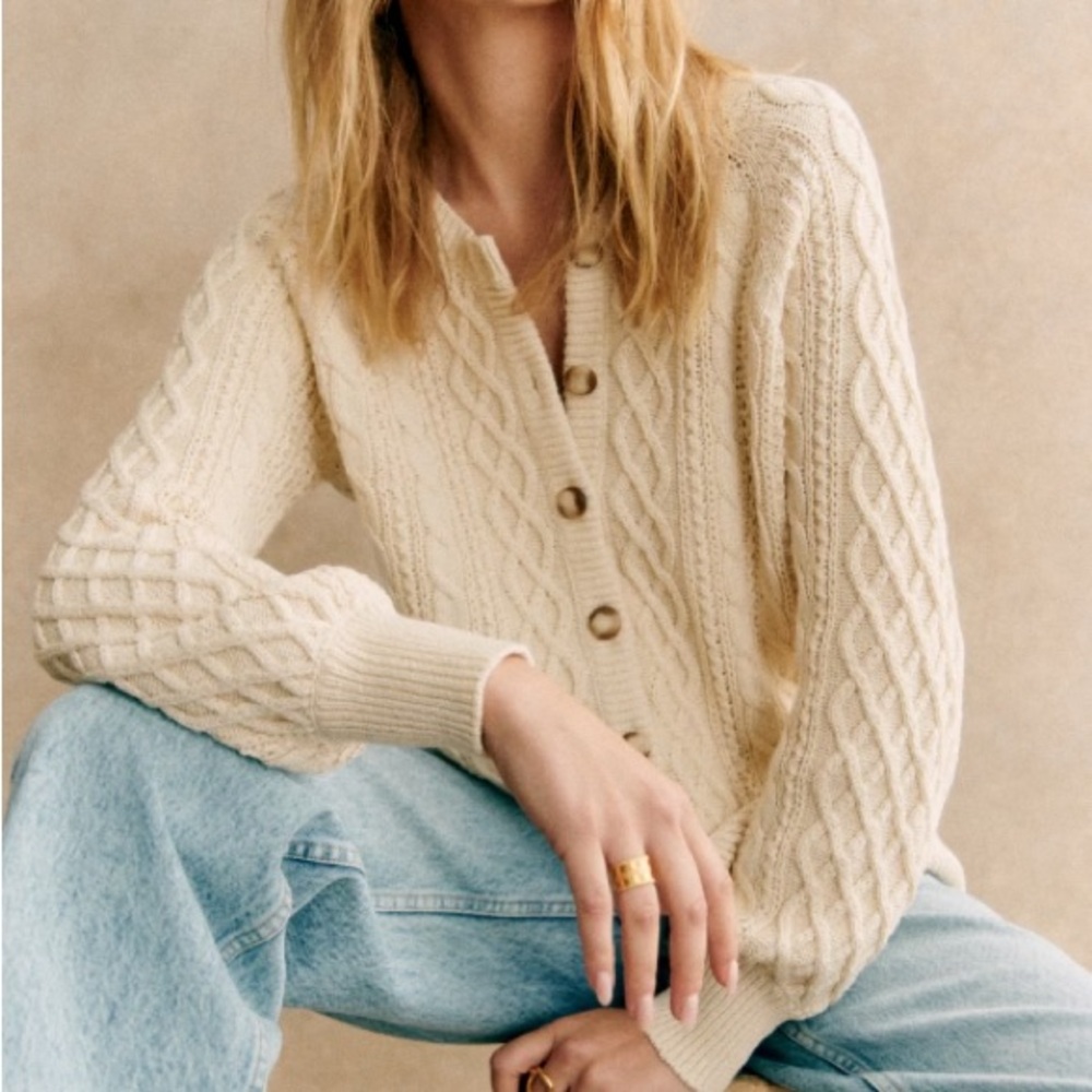 NWT Sezane ANDIE Cardigan XS
